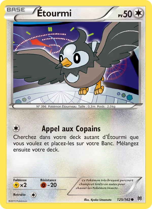 Étourmi 125/162 - Impulsion Turbo - Pokémon JCC