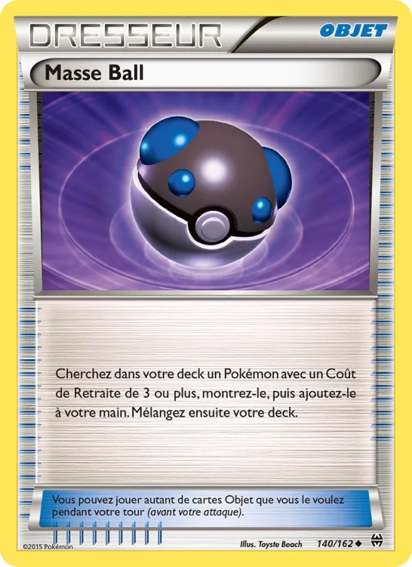 Masse Ball 140/162 - Impulsion Turbo - Pokémon JCC