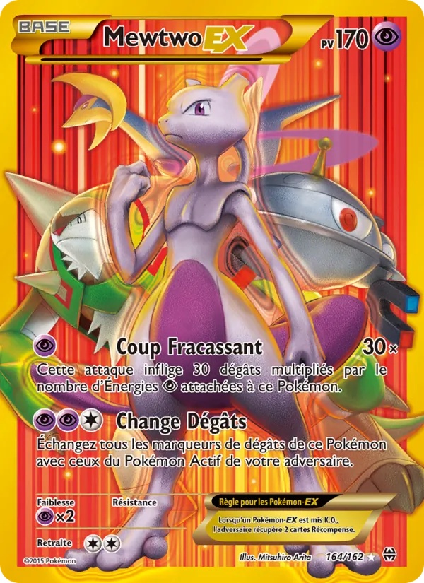 Mewtwo EX 164/162 - Impulsion Turbo - Pokémon JCC