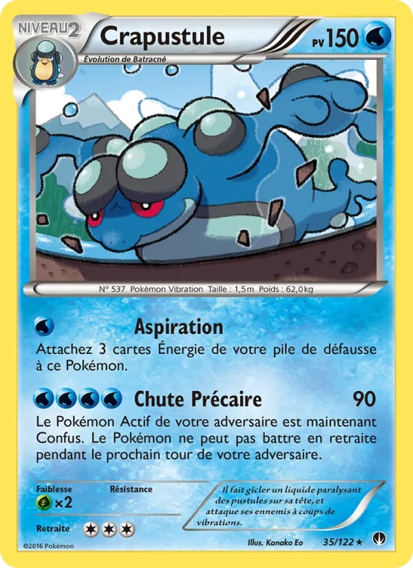 Crapustule 35/122 - Rupture Turbo - Pokémon JCC