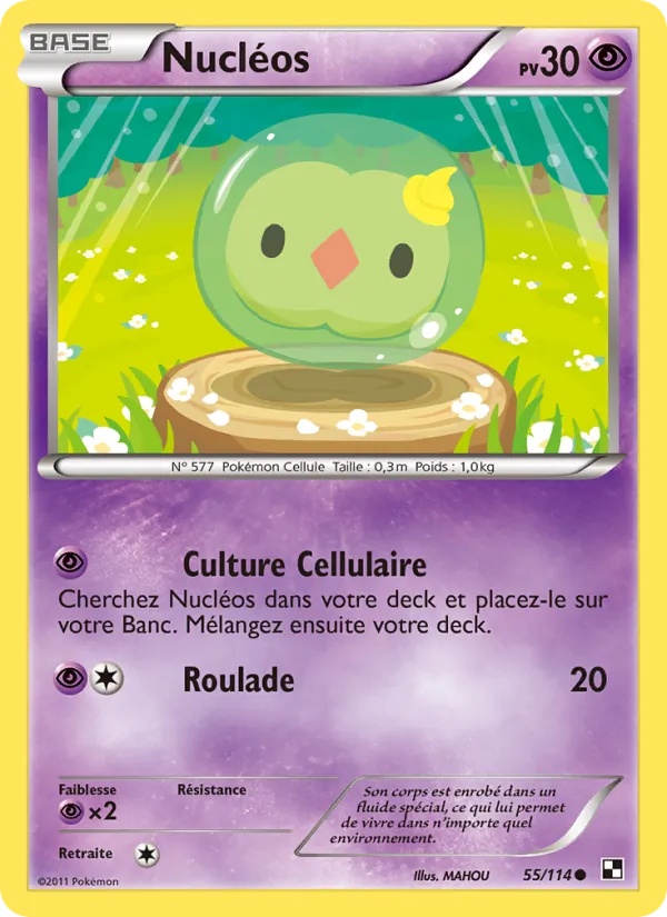Nucléos 55/114 - Noir & Blanc - Pokémon JCC