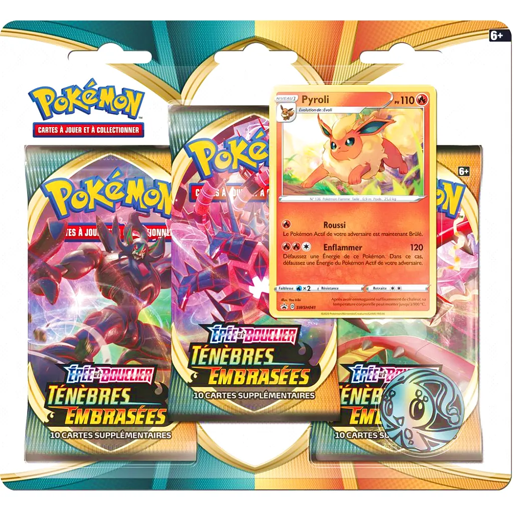 Tripack Pokémon EB03 : Ténèbres Embrasées - Pyroli