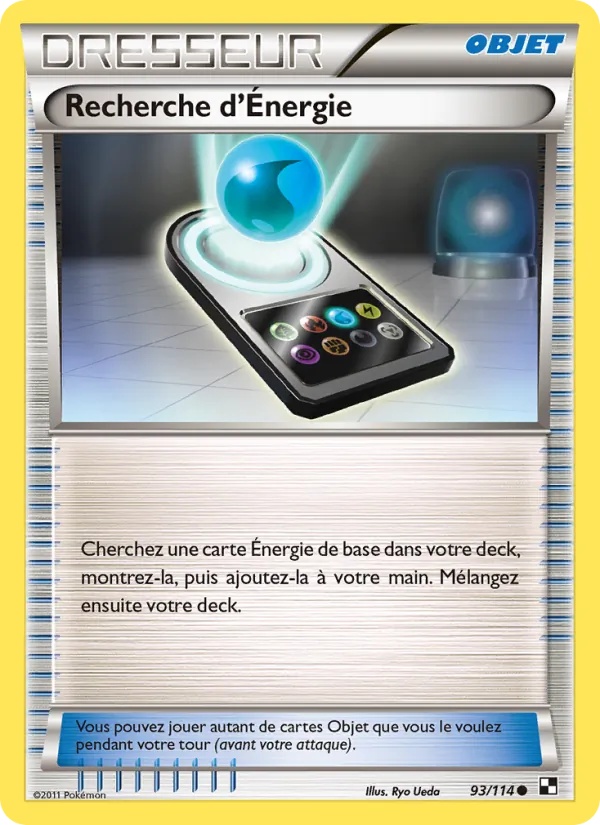 Recherche d’Énergie 93/114 - Noir & Blanc - Pokémon JCC