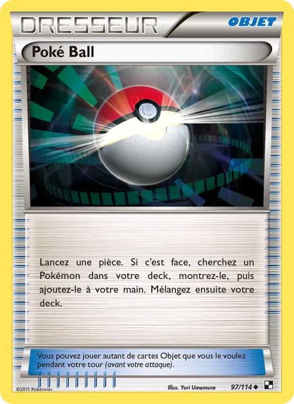 Poké Ball 97/114 - Noir & Blanc - Pokémon JCC