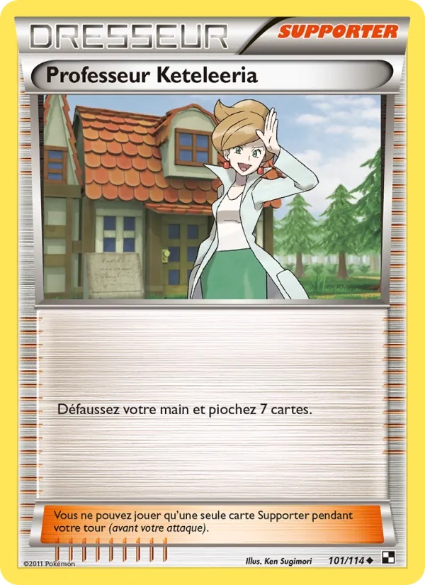 Professeur Keteleeria 101/114 - Noir & Blanc - Pokémon JCC