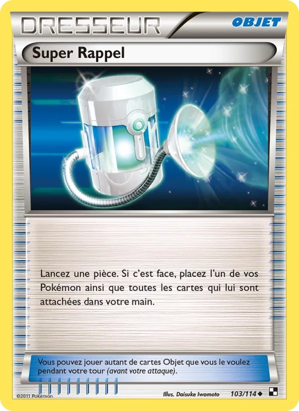 Super Rappel 103/114 - Noir & Blanc - Pokémon JCC