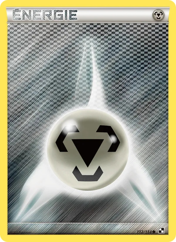 Énergie Métal 112/114 - Noir & Blanc - Pokémon JCC