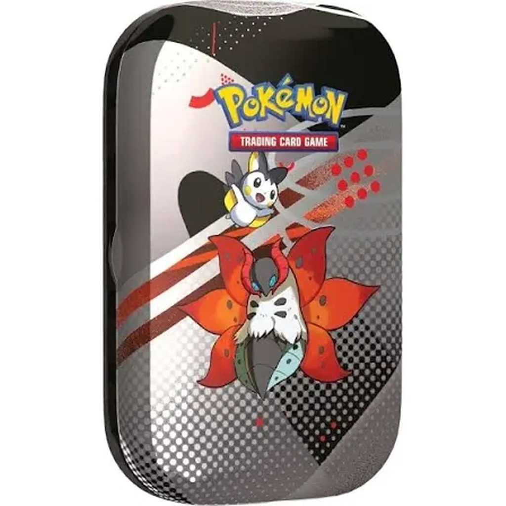 Mini-Tin Foudre Noire & Flamme Blanche - Volcarona (Pyrax) et Emolga (Emolga)