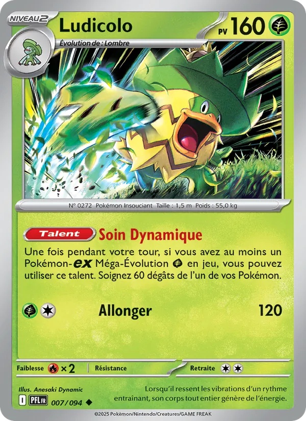 Ludicolo 007/94 - Flammes Fantasmagoriques - Pokémon JCC