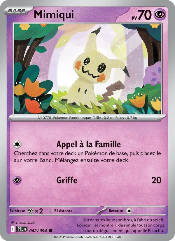 Mimiqui 042/94 - Flammes Fantasmagoriques - Pokémon JCC