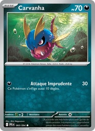 Carvanha 060/94 - Flammes Fantasmagoriques - Pokémon JCC