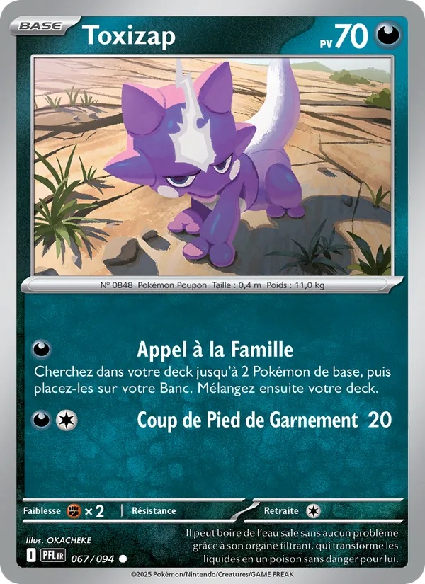 Toxizap 067/94 - Flammes Fantasmagoriques - Pokémon JCC