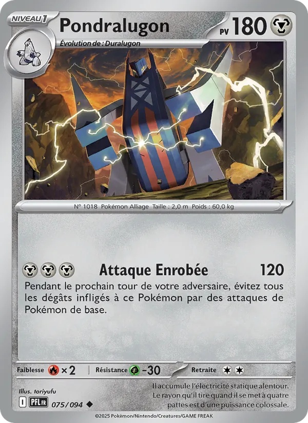 Pondralugon 075/94 - Flammes Fantasmagoriques - Pokémon JCC