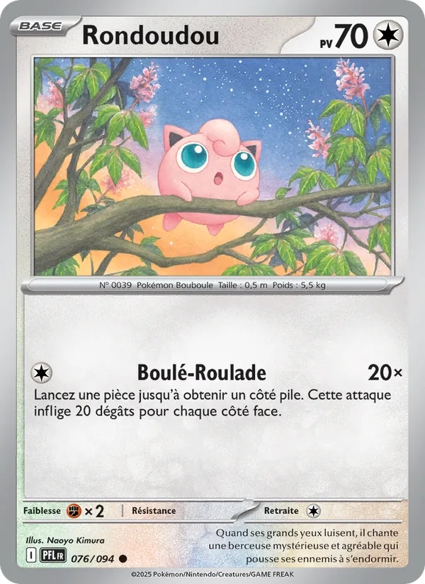 Rondoudou 076/94 - Flammes Fantasmagoriques - Pokémon JCC