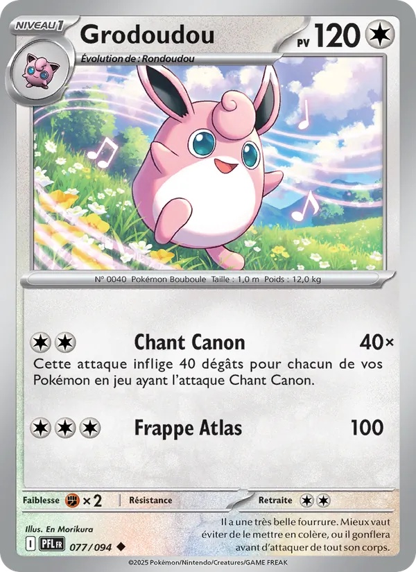 Grodoudou 077/94 - Flammes Fantasmagoriques - Pokémon JCC