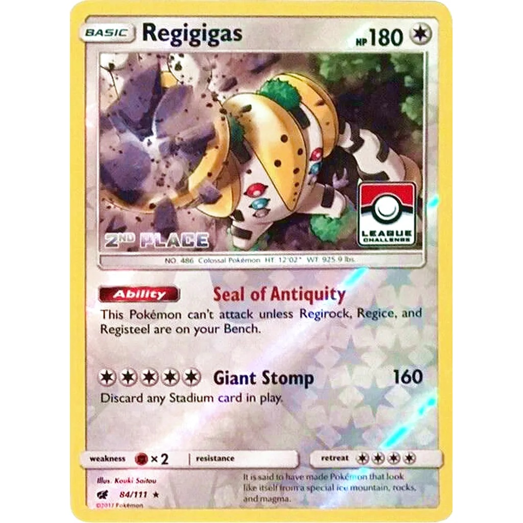Regigigas - 2ème place - League Pokemon