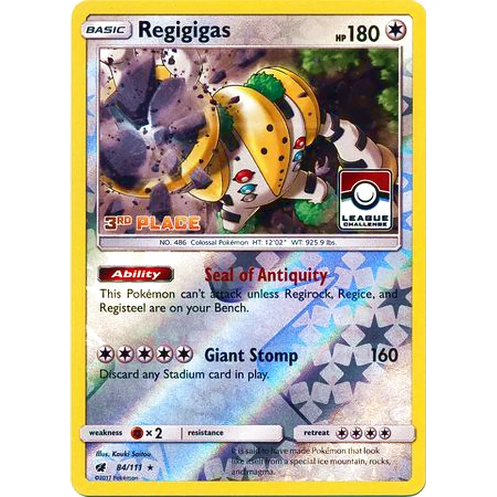 Regigigas - 3ème place - League Pokemon