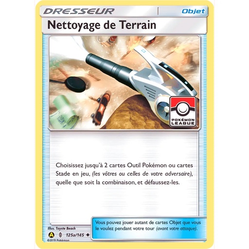 Nettoyage du terrain Pokémon League