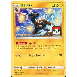 Zéblitz 1ère place Pokemon League