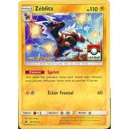 Zéblitz 4ème place Pokemon League