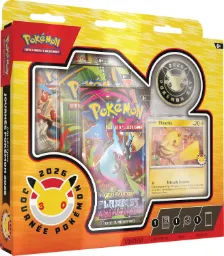 Coffret Journée Pokémon 2026 3 Boosters avec Carte Promo et Pièce