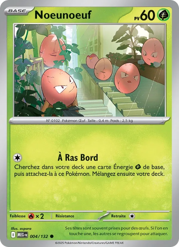 Noeunoeuf 004/132 - Méga-Évolution - Reverse - Pokémon JCC