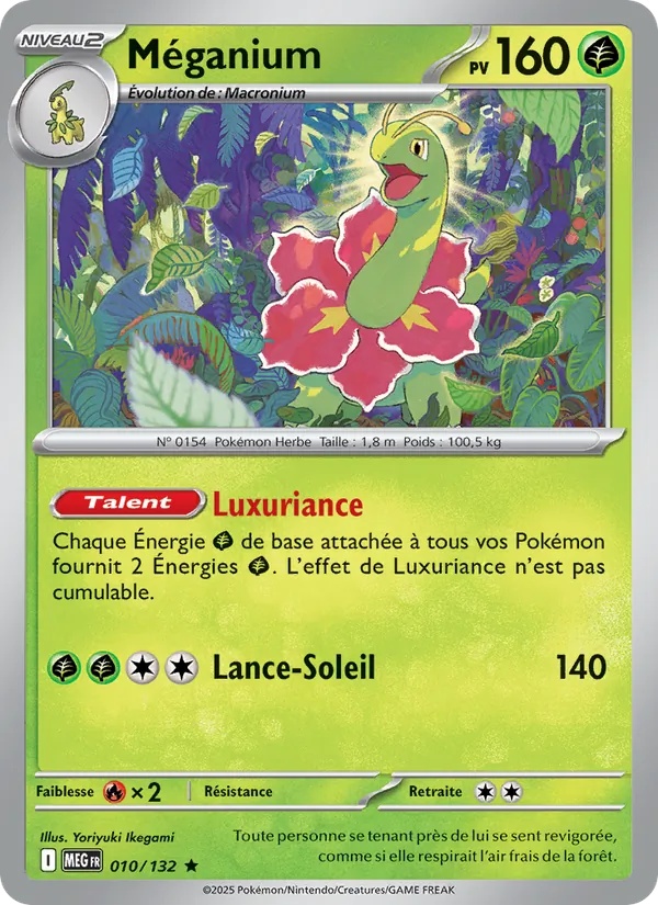 Méganium 010/132 - Méga-Évolution - Reverse - Pokémon JCC