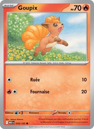 Goupix 019/132 - Méga-Évolution - Reverse - Pokémon JCC