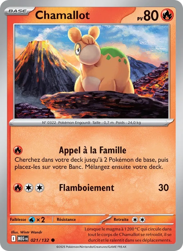 Chamallot 021/132 - Méga-Évolution - Reverse - Pokémon JCC