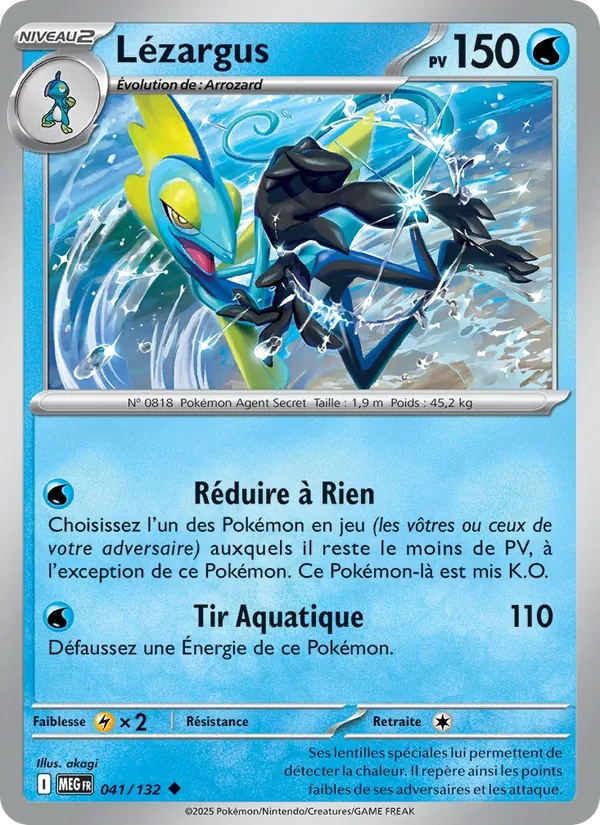 Lézargus 041/132 - Méga-Évolution - Reverse - Pokémon JCC