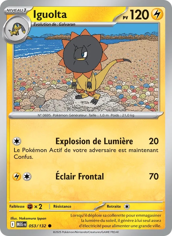 Iguolta 053/132 - Méga-Évolution - Reverse - Pokémon JCC