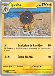 Iguolta 053/132 - Méga-Évolution - Reverse - Pokémon JCC