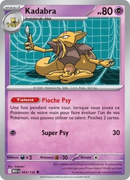 Kadabra 055/132 - Méga-Évolution - Reverse - Pokémon JCC