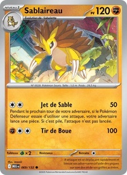Sablaireau 069/132 - Méga-Évolution - Reverse - Pokémon JCC