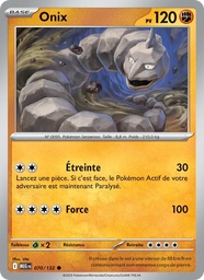 Onix 070/132 - Méga-Évolution - Reverse - Pokémon JCC