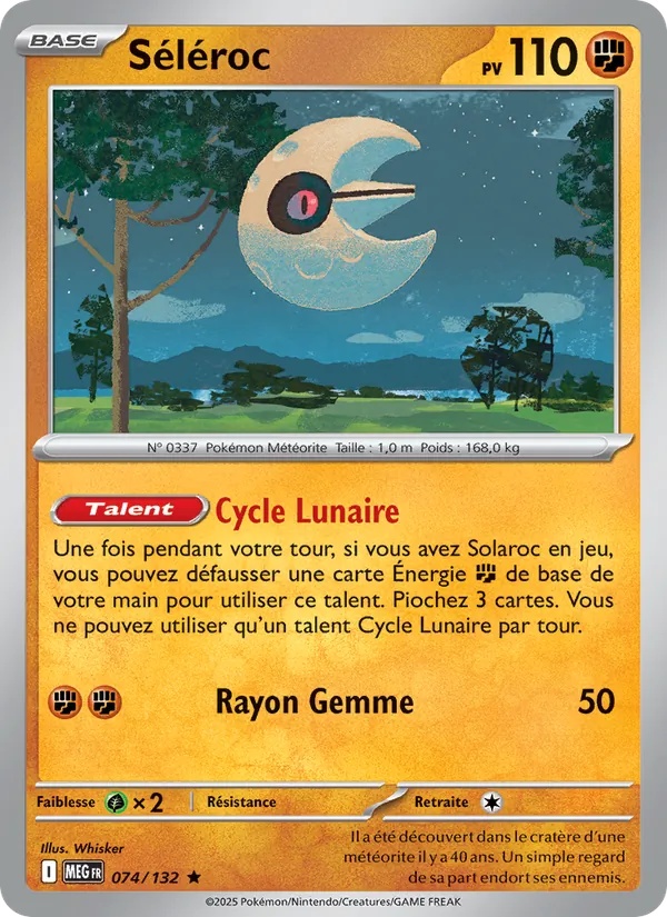 Séléroc 074/132 - Méga-Évolution - Reverse - Pokémon JCC