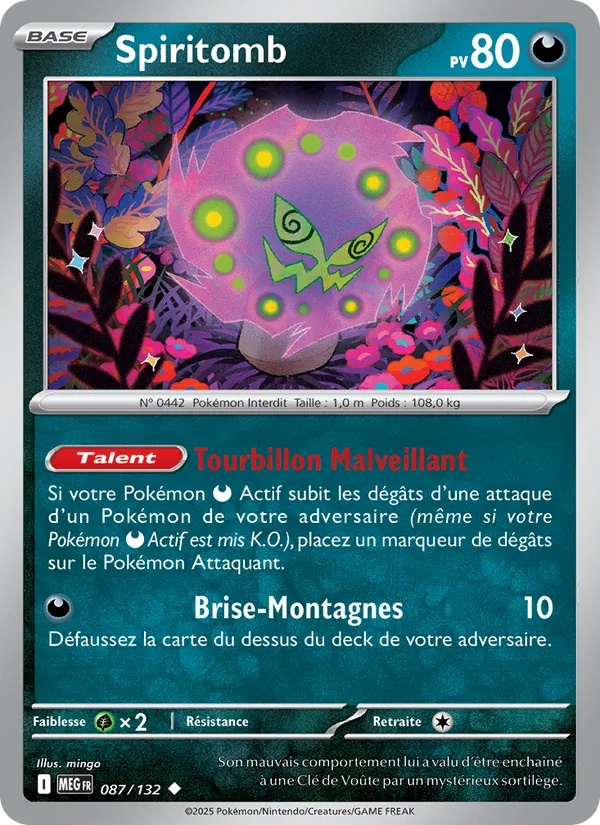 Spiritomb 087/132 - Méga-Évolution - Reverse - Pokémon JCC