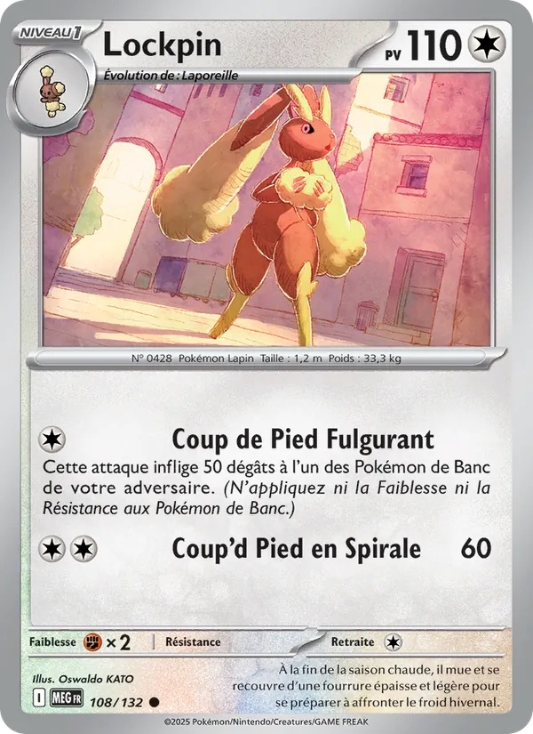 Lockpin 108/132 - Méga-Évolution - Reverse - Pokémon JCC