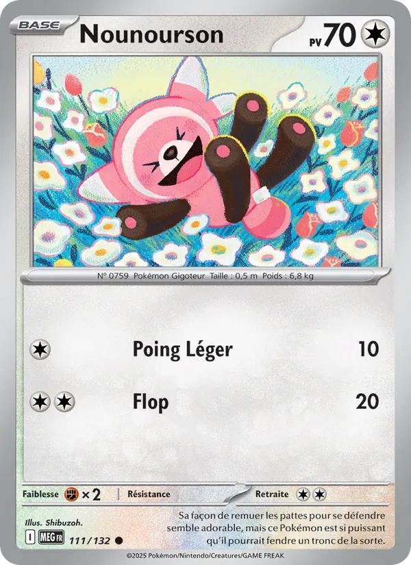 Nounourson 111/132 - Méga-Évolution - Reverse - Pokémon JCC