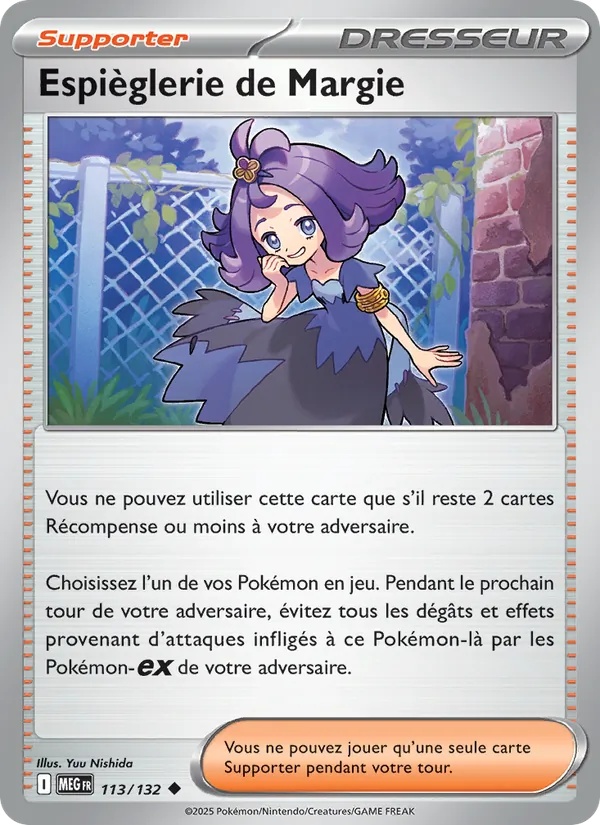 Espièglerie de Margie 113/132 - Méga-Évolution - Reverse - Pokémon JCC