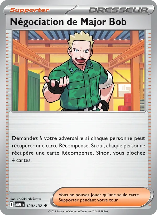 Négociation de Major Bob 120/132 - Méga-Évolution - Reverse - Pokémon JCC