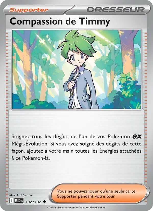 Compassion de Timmy 132/132 - Méga-Évolution - Reverse - Pokémon JCC