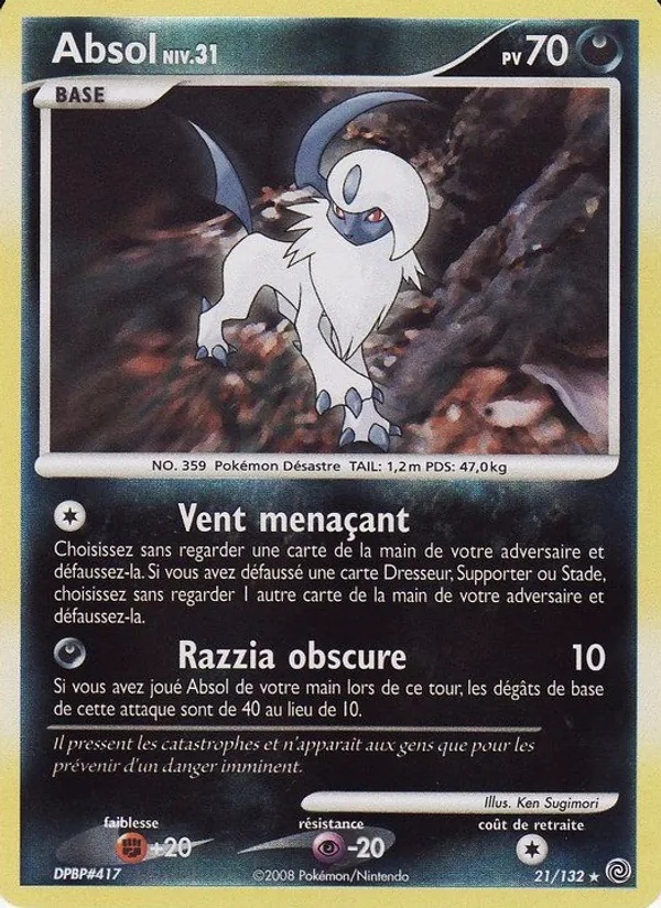 Absol 21/132 - Merveilles Secrètes - Reverse - Pokémon JCC