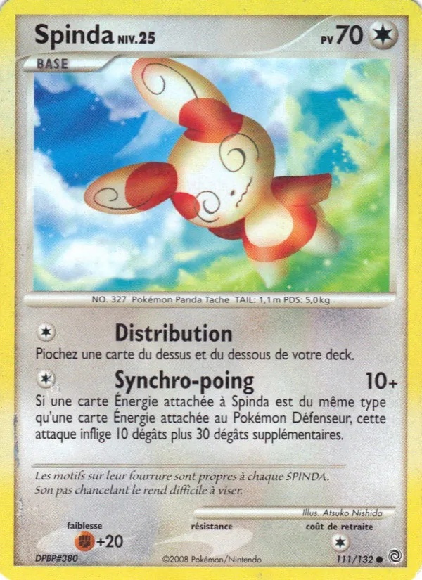 Spinda 111/132 - Merveilles Secrètes - Reverse - Pokémon JCC