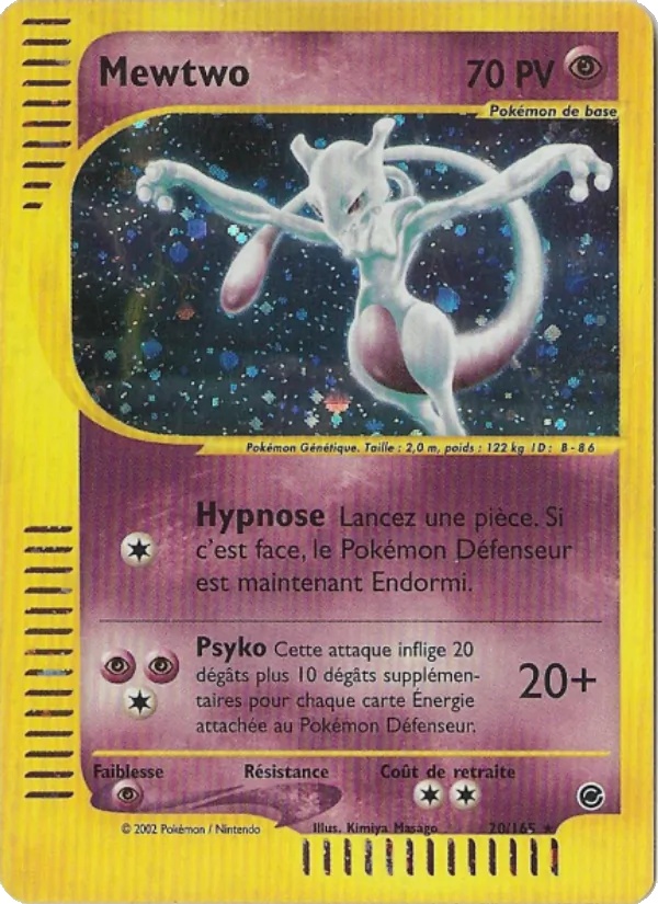 Mewtwo 20/165 - Expedition - Reverse - Pokémon JCC