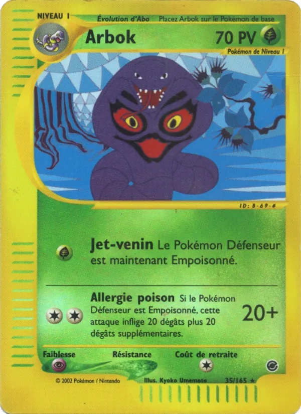 Arbok 35/165 - Expedition - Reverse - Pokémon JCC