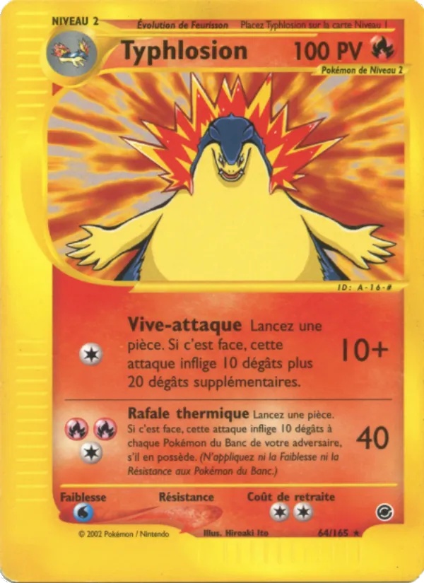 Typhlosion 64/165 - Expedition - Reverse - Pokémon JCC