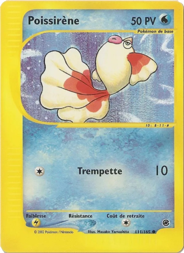 Poissirène 111/165 - Expedition - Reverse - Pokémon JCC