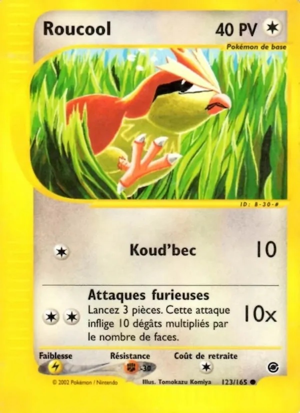 Roucool 123/165 - Expedition - Reverse - Pokémon JCC