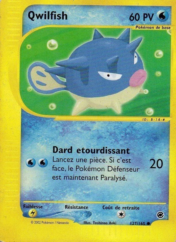 Qwilfish 127/165 - Expedition - Reverse - Pokémon JCC